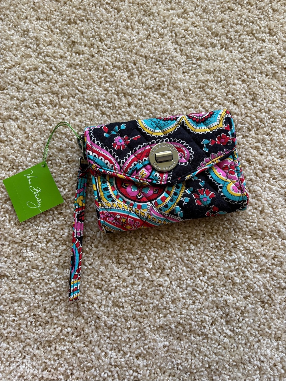 Vera Bradley Your Turn Smartphone Wristlet‎ Parisian Paisley NWT RFID Wallet